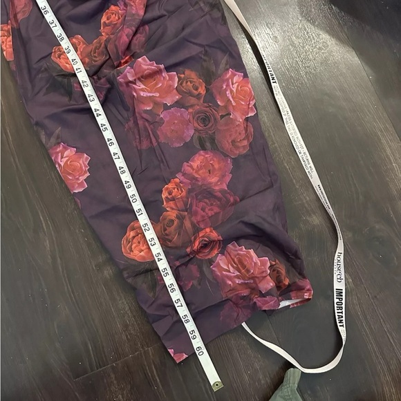 House Of CB Lanetta Ruched Bateau Long Sleeve Dress Romantic Floral M - Picture 7 of 7